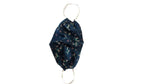 Washable Reusable Cotton 2 Layer Mask (Unisex) Blue Floral Print